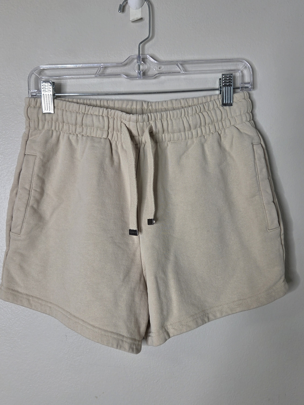 Talentless Heavyknit Cream Sweat Shorts